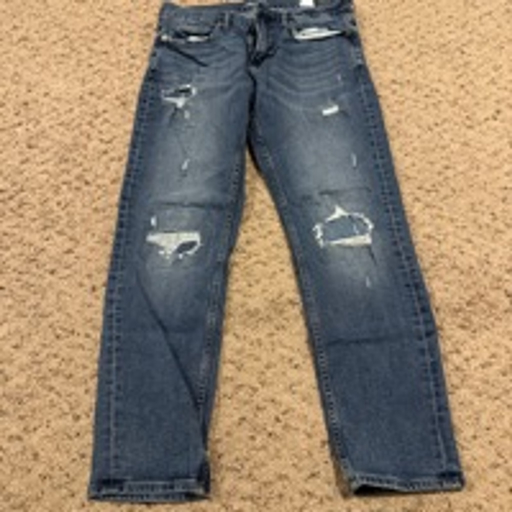 Men's Old Navy Slim Jeans Size 33x30 Blue Distressed